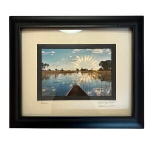 Mokoro Canoe through Reeds and Papyrus, Okavango Delta, Botswana 2004